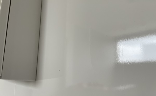 洗面所パネル補修