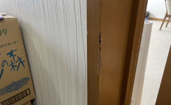 ドア建具キズ補修